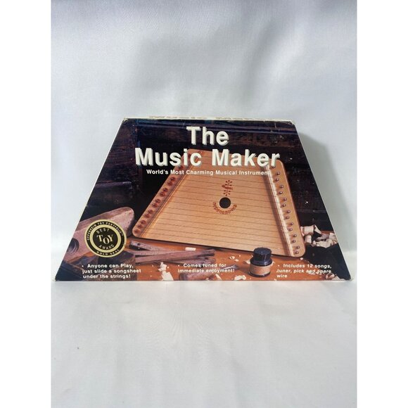 Vintage The Music Maker Nepnenoyka Lap Harp Zither Instrument with Booklet - Picture 1 of 11